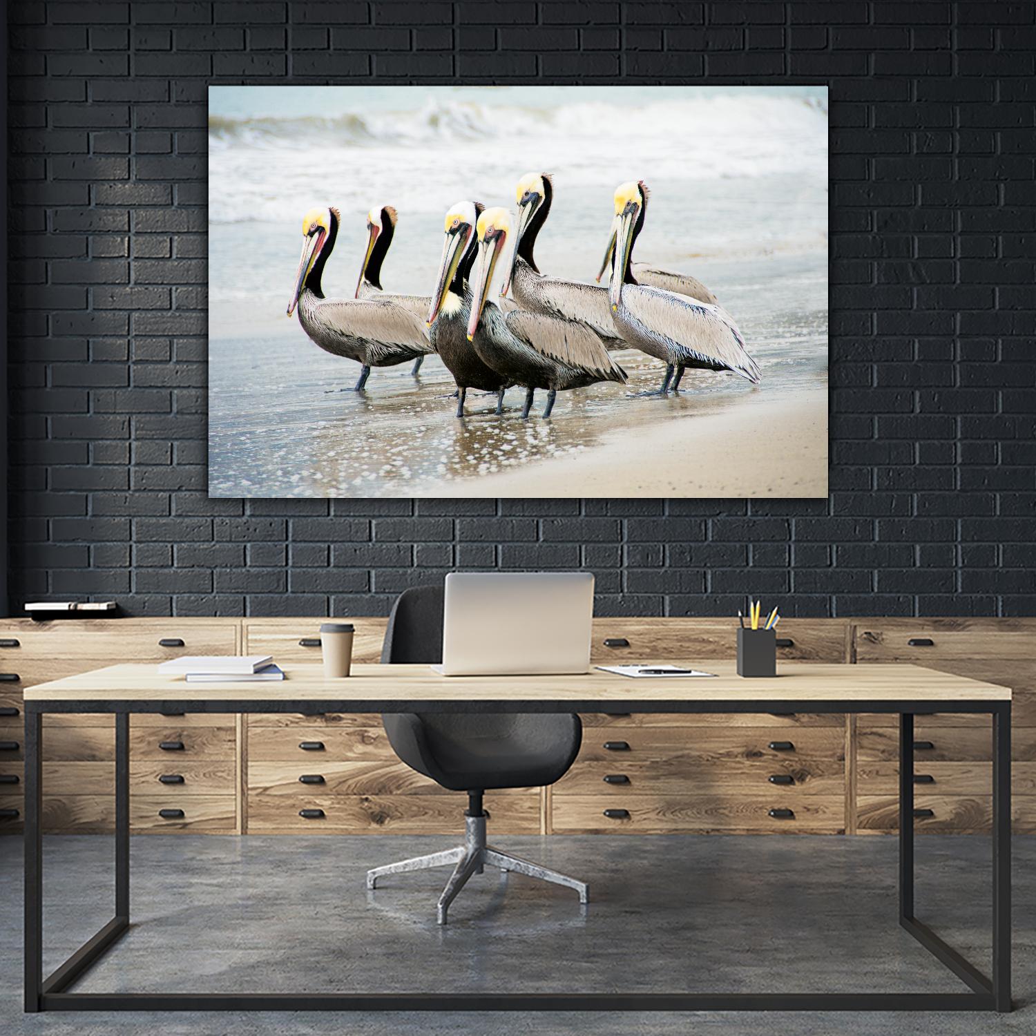 Pacific Cool IV Crop by Elizabeth Urquhart on GIANT ART - grey animals