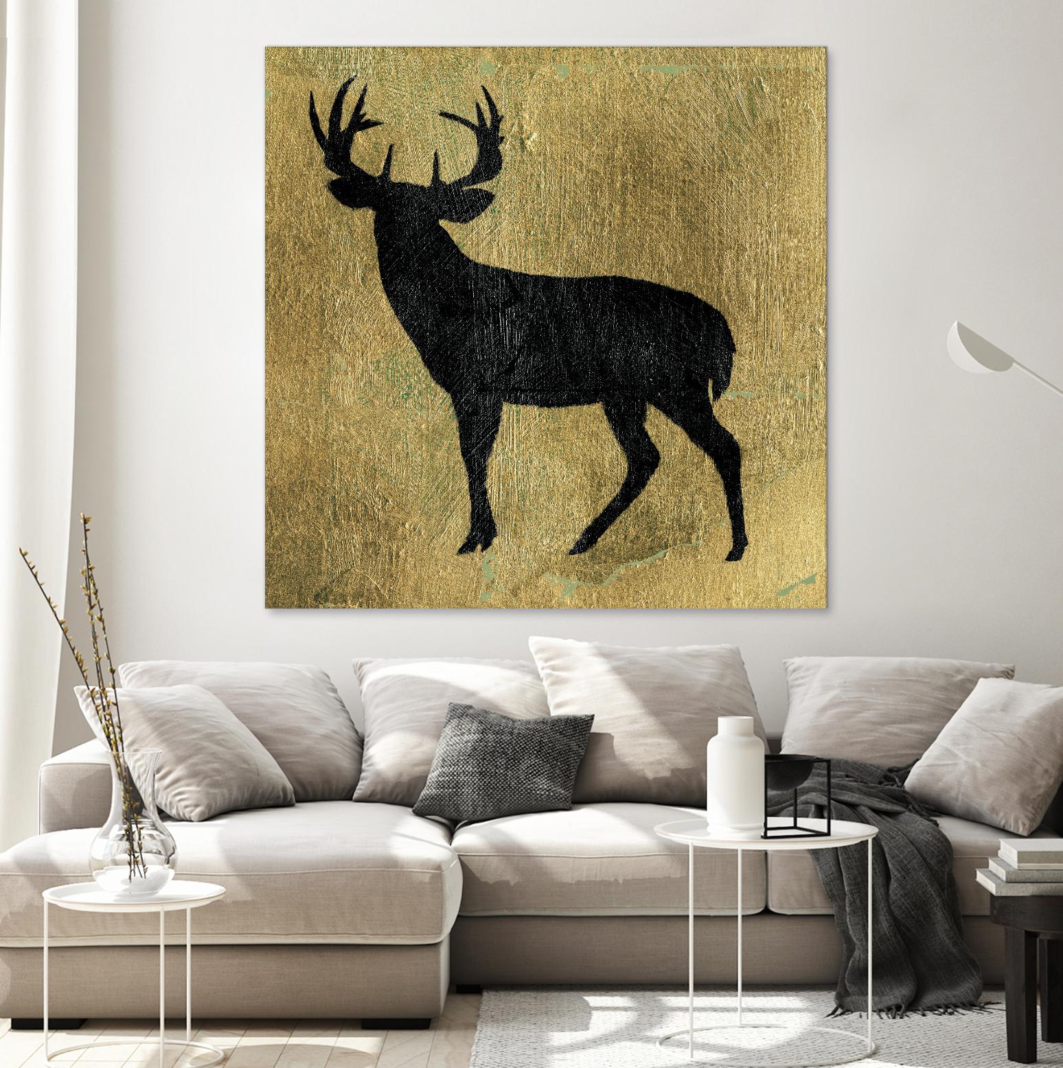 Golden Lodge I by James Wiens on GIANT ART - black animals
