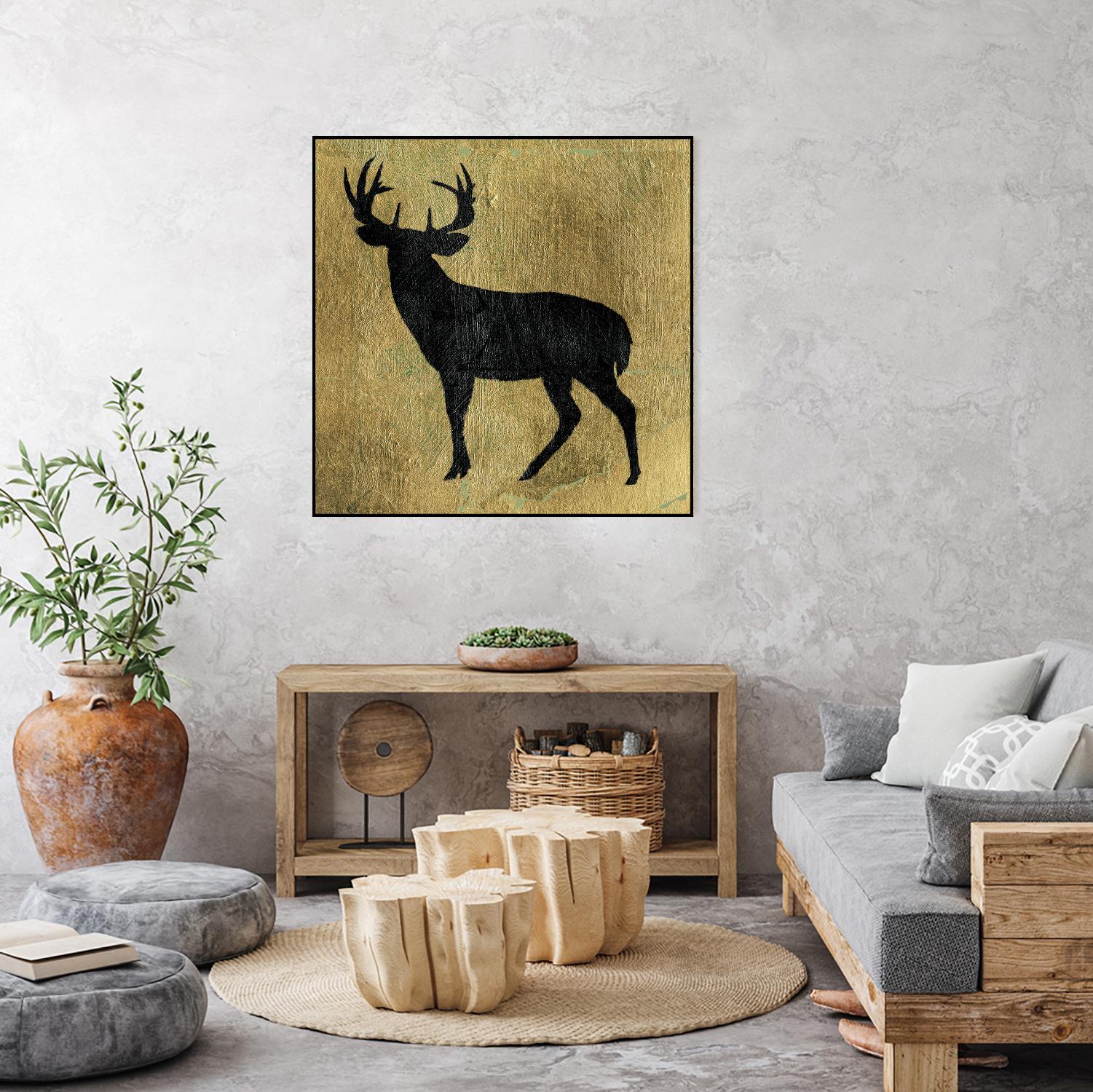 Golden Lodge I by James Wiens on GIANT ART - black animals