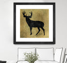 Golden Lodge I by James Wiens on GIANT ART - black animals