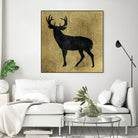 Golden Lodge I by James Wiens on GIANT ART - black animals