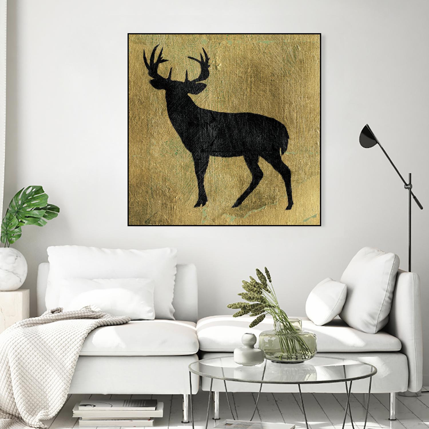 Golden Lodge I by James Wiens on GIANT ART - black animals