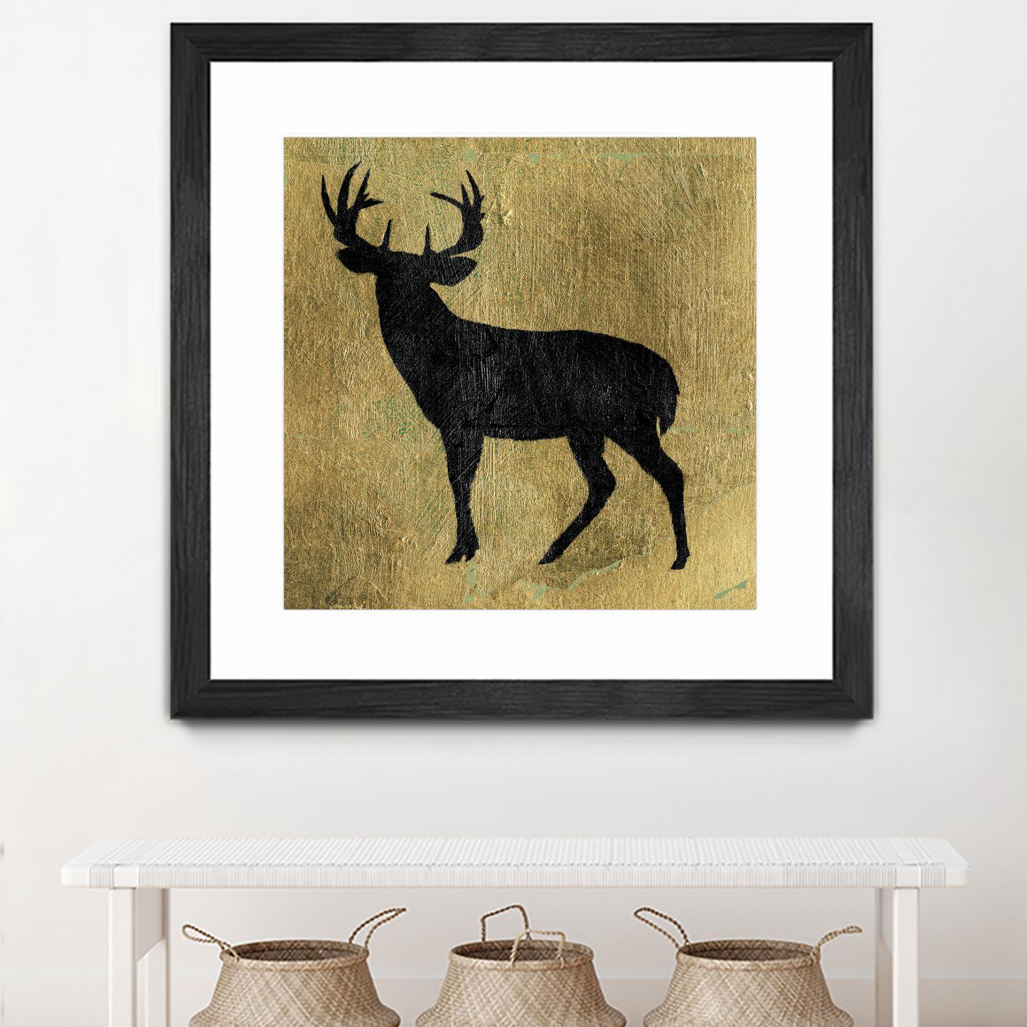 Golden Lodge I by James Wiens on GIANT ART - black animals