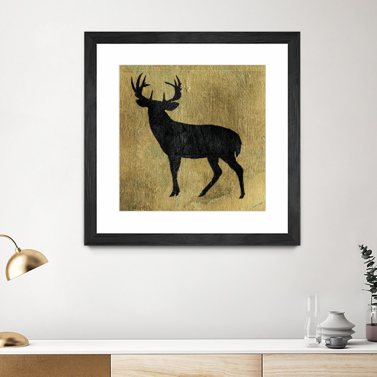 Golden Lodge I by James Wiens on GIANT ART - black animals