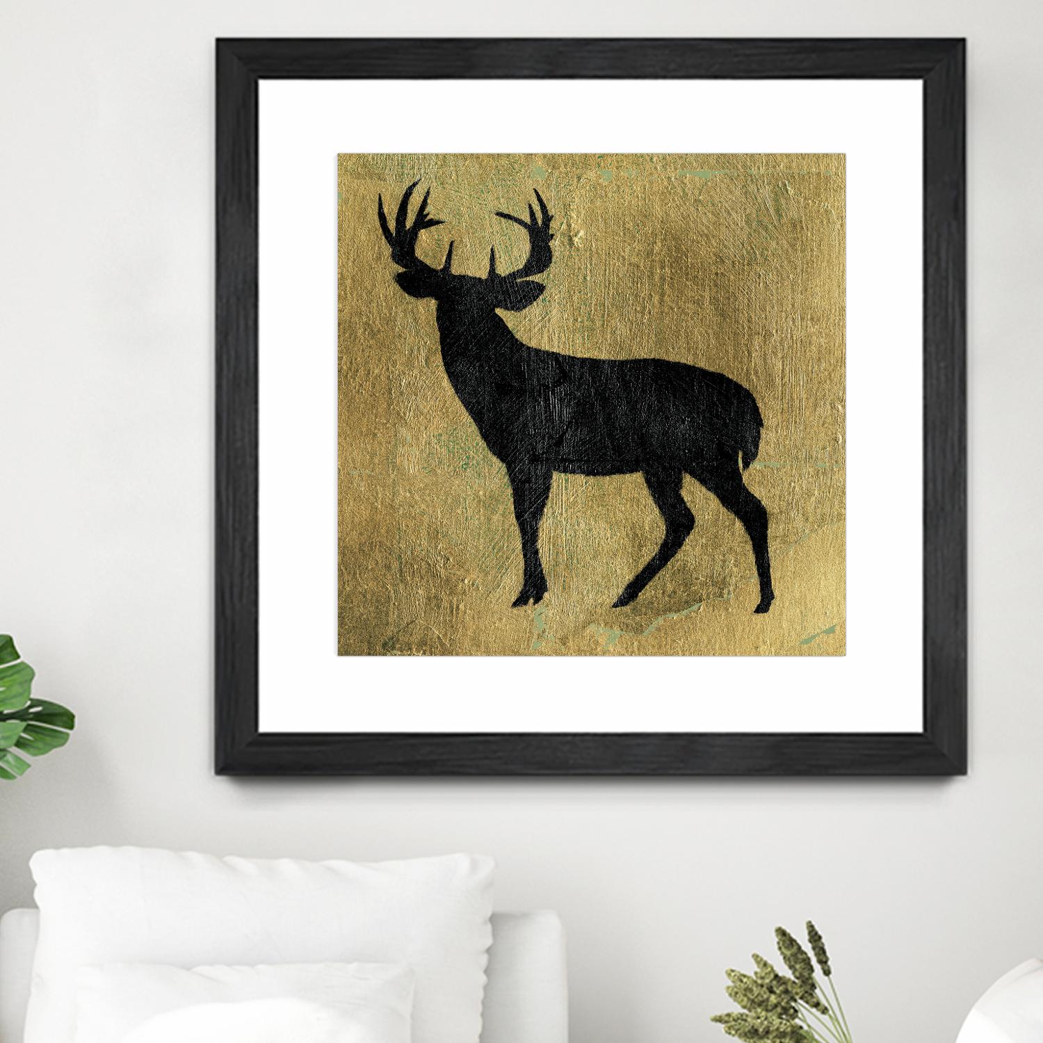 Golden Lodge I by James Wiens on GIANT ART - black animals