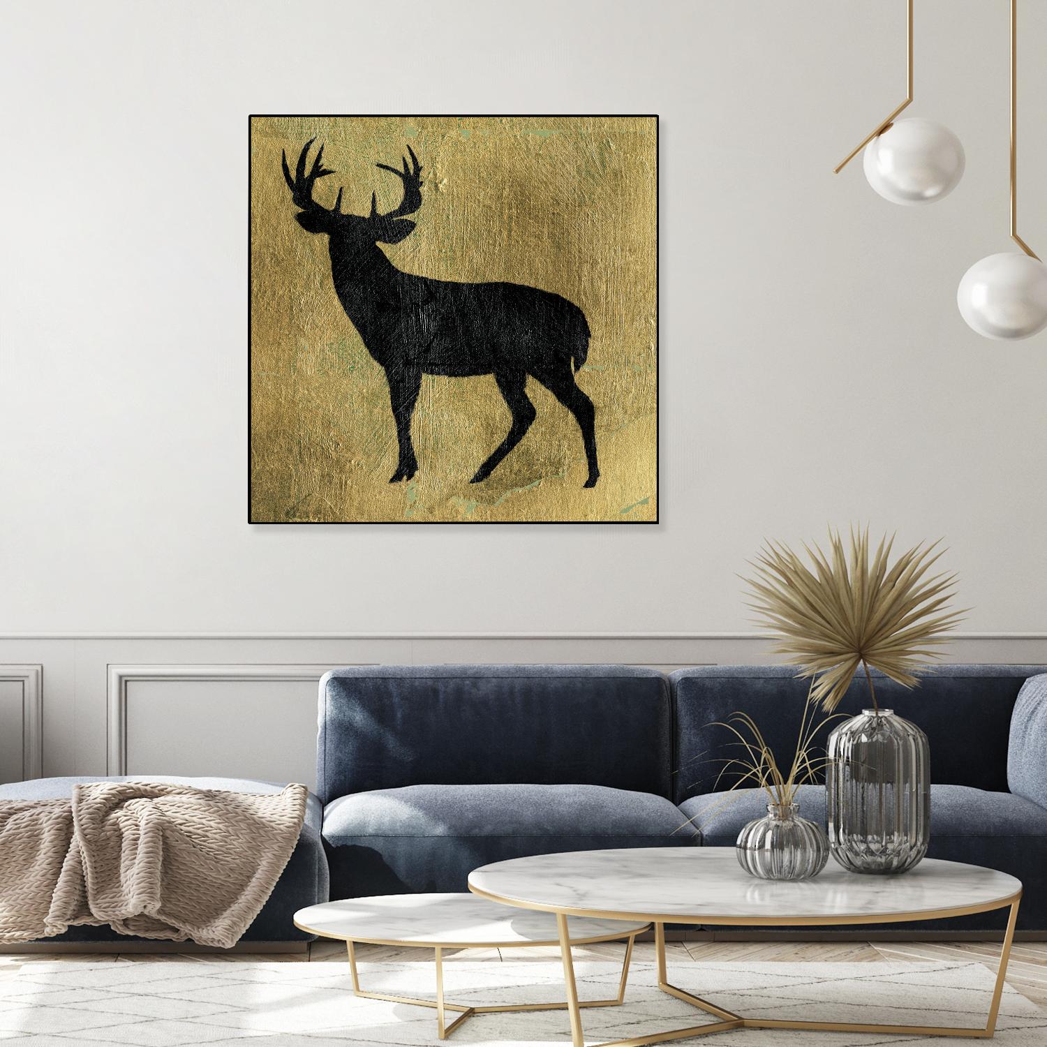 Golden Lodge I by James Wiens on GIANT ART - black animals