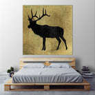 Golden Lodge IV by James Wiens on GIANT ART - black animals