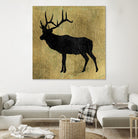 Golden Lodge IV by James Wiens on GIANT ART - black animals