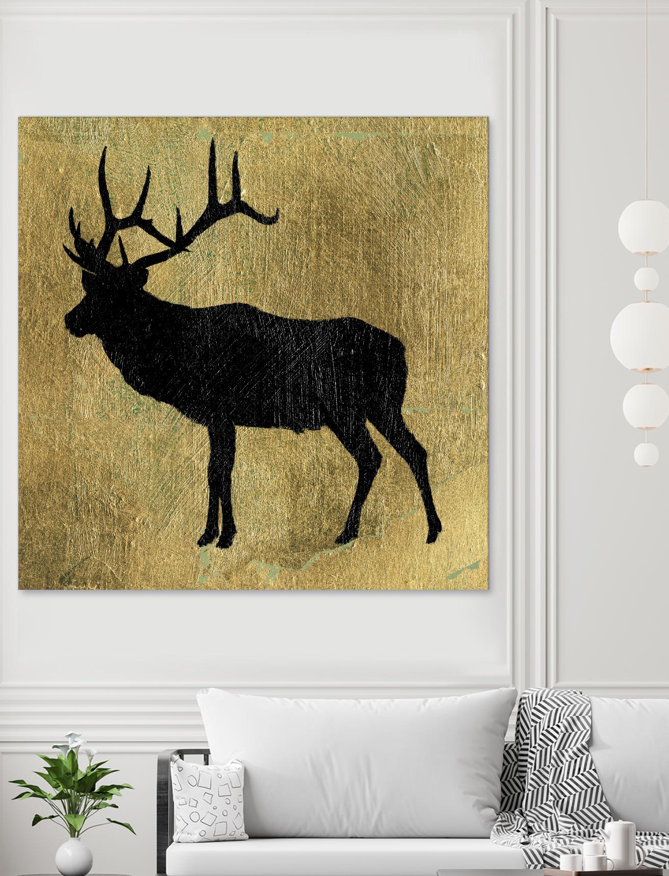 Golden Lodge IV by James Wiens on GIANT ART - black animals