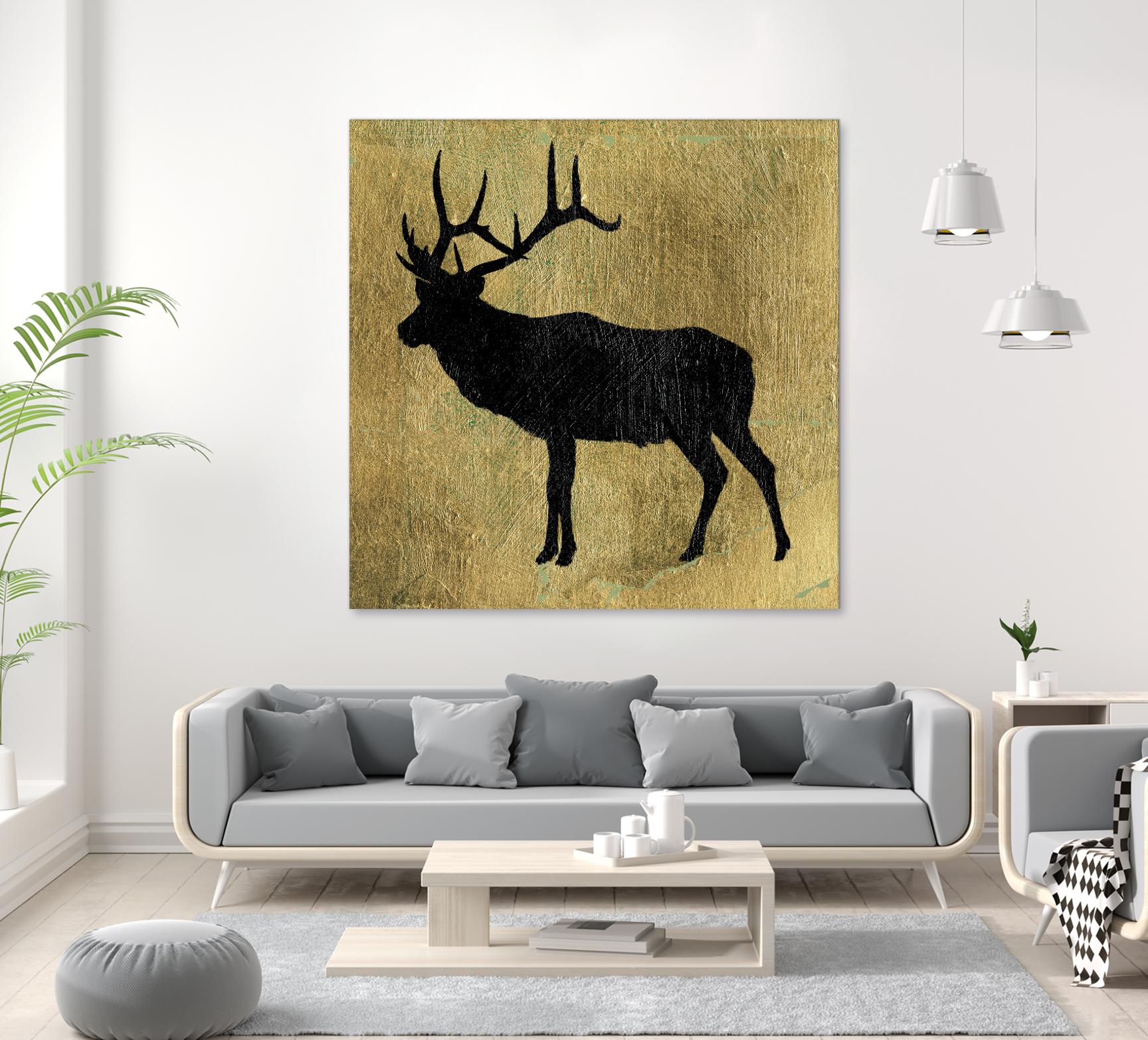 Golden Lodge IV by James Wiens on GIANT ART - black animals