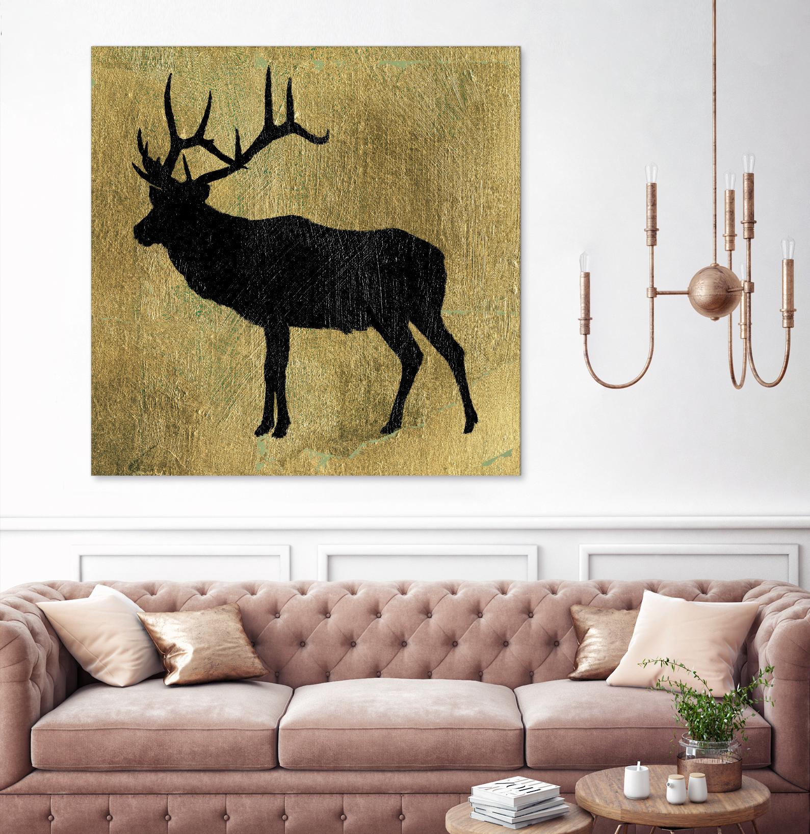 Golden Lodge IV by James Wiens on GIANT ART - black animals