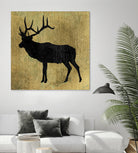 Golden Lodge IV by James Wiens on GIANT ART - black animals