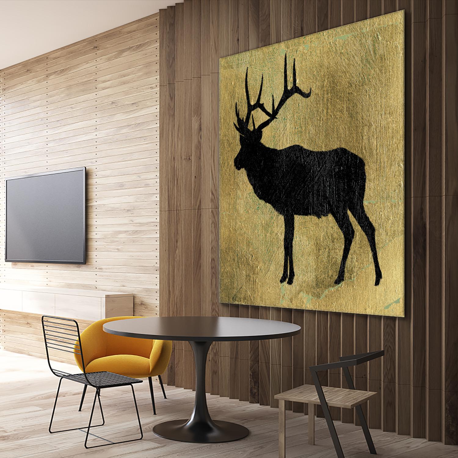 Golden Lodge IV by James Wiens on GIANT ART - black animals
