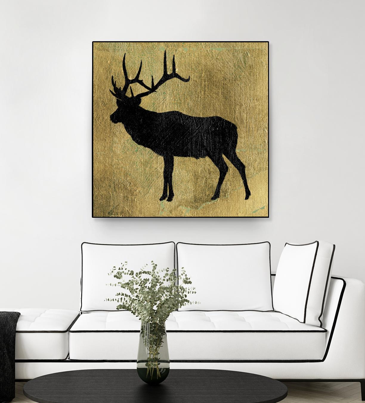 Golden Lodge IV by James Wiens on GIANT ART - black animals