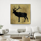 Golden Lodge IV by James Wiens on GIANT ART - black animals