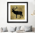 Golden Lodge IV by James Wiens on GIANT ART - black animals