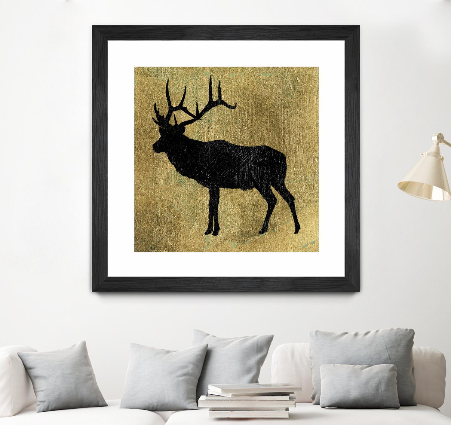 Golden Lodge IV by James Wiens on GIANT ART - black animals