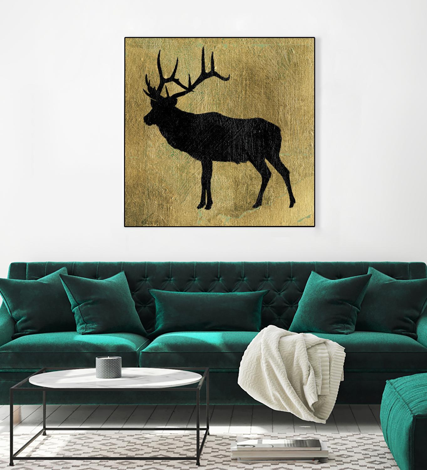 Golden Lodge IV by James Wiens on GIANT ART - black animals