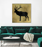 Golden Lodge IV by James Wiens on GIANT ART - black animals