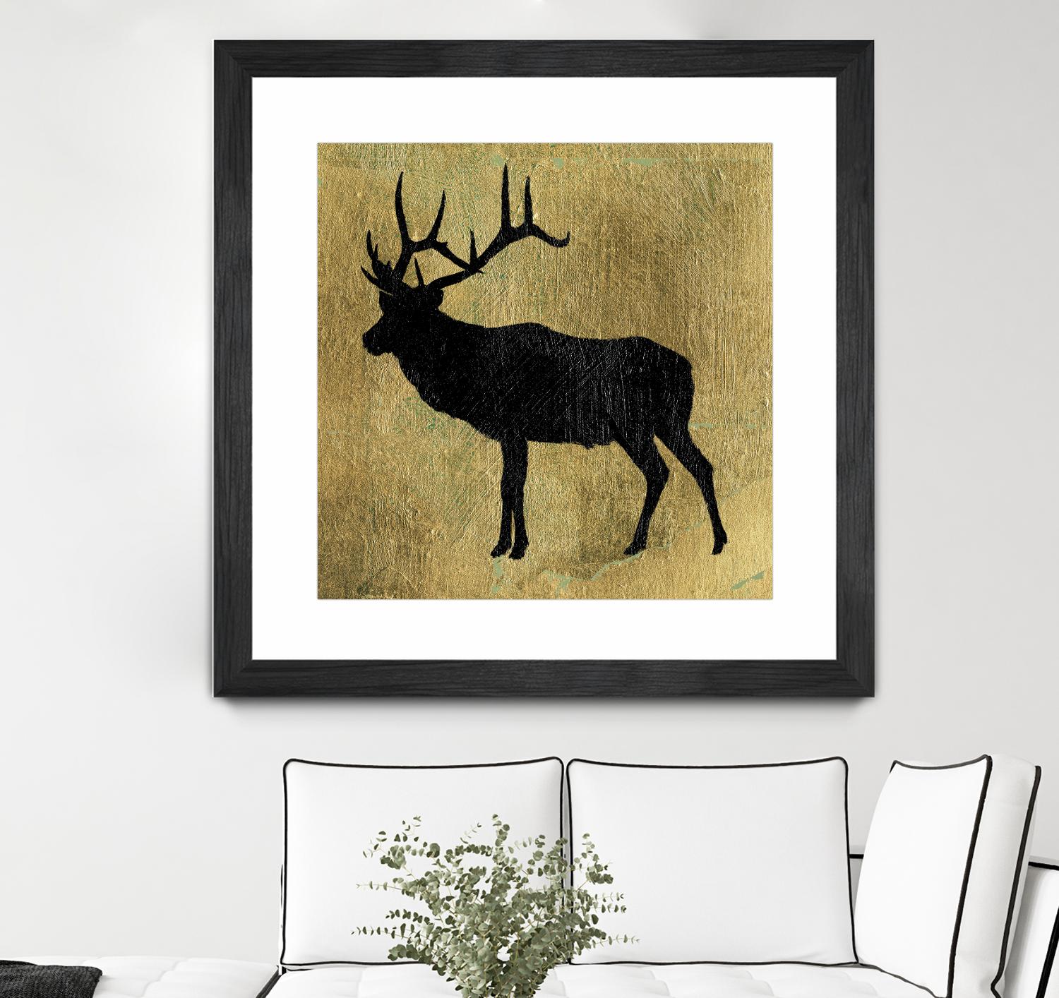 Golden Lodge IV by James Wiens on GIANT ART - black animals