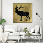 Golden Lodge IV by James Wiens on GIANT ART - black animals