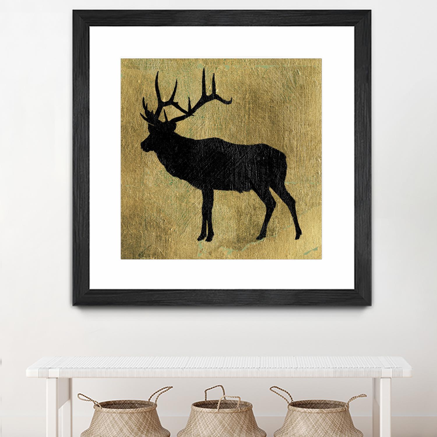 Golden Lodge IV by James Wiens on GIANT ART - black animals