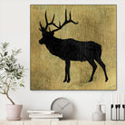 Golden Lodge IV by James Wiens on GIANT ART - black animals