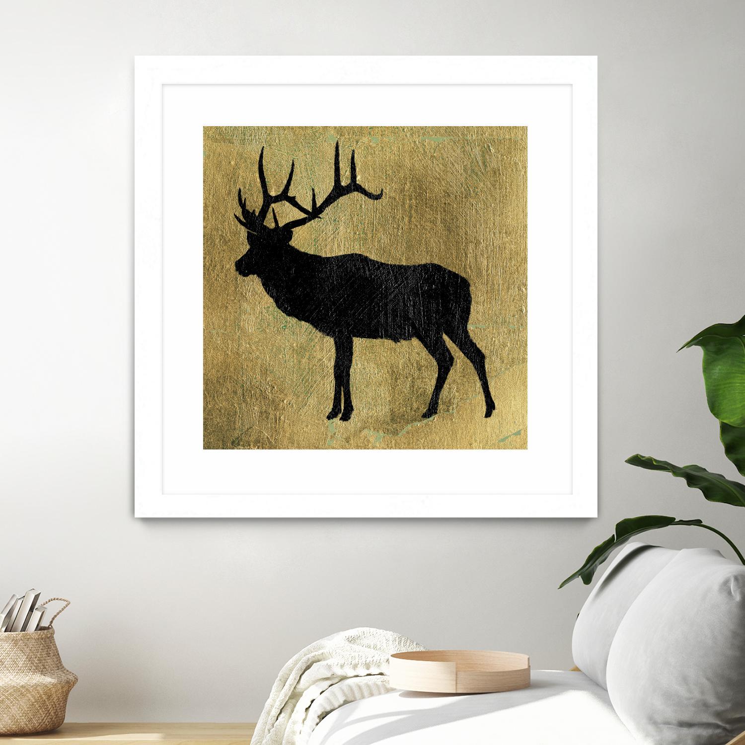 Golden Lodge IV by James Wiens on GIANT ART - black animals