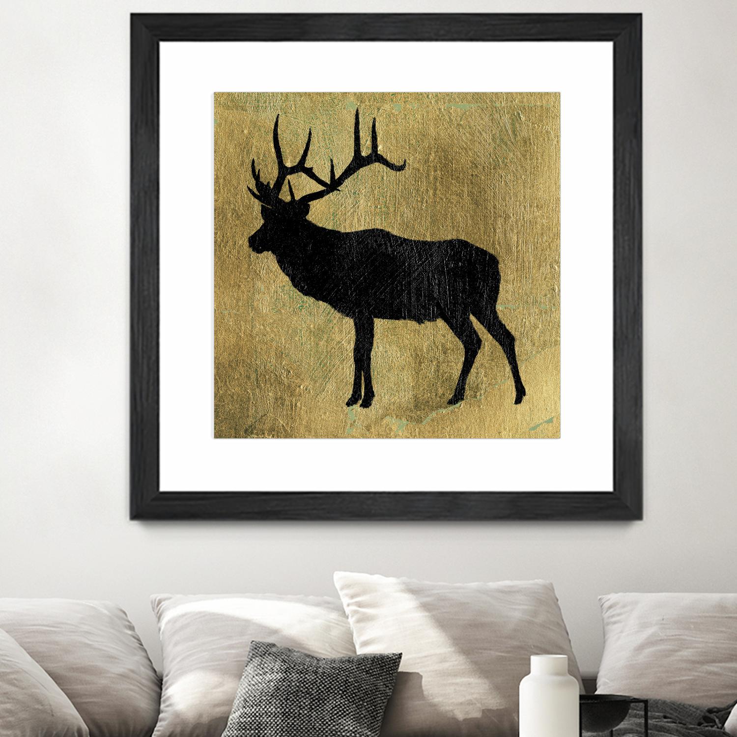 Golden Lodge IV by James Wiens on GIANT ART - black animals