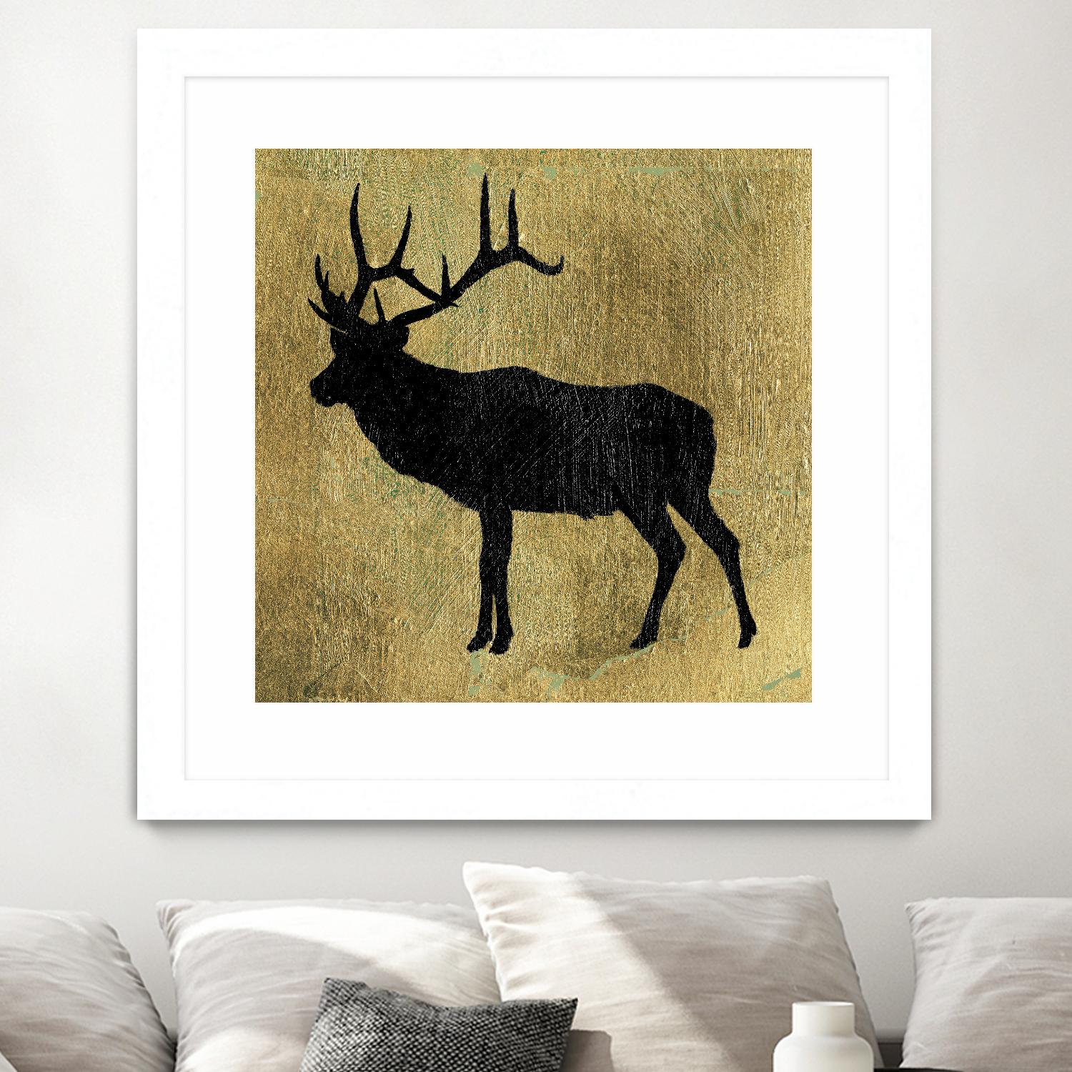 Golden Lodge IV by James Wiens on GIANT ART - black animals