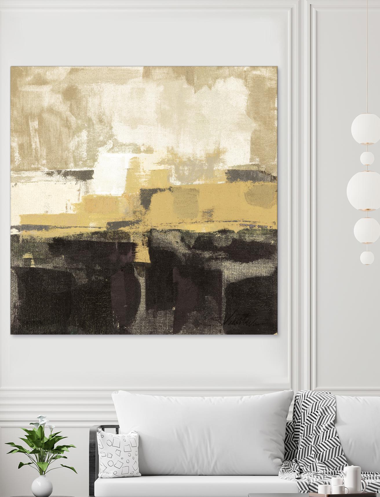 July Road II - Tan by Silvia Vassileva on GIANT ART - white abstract