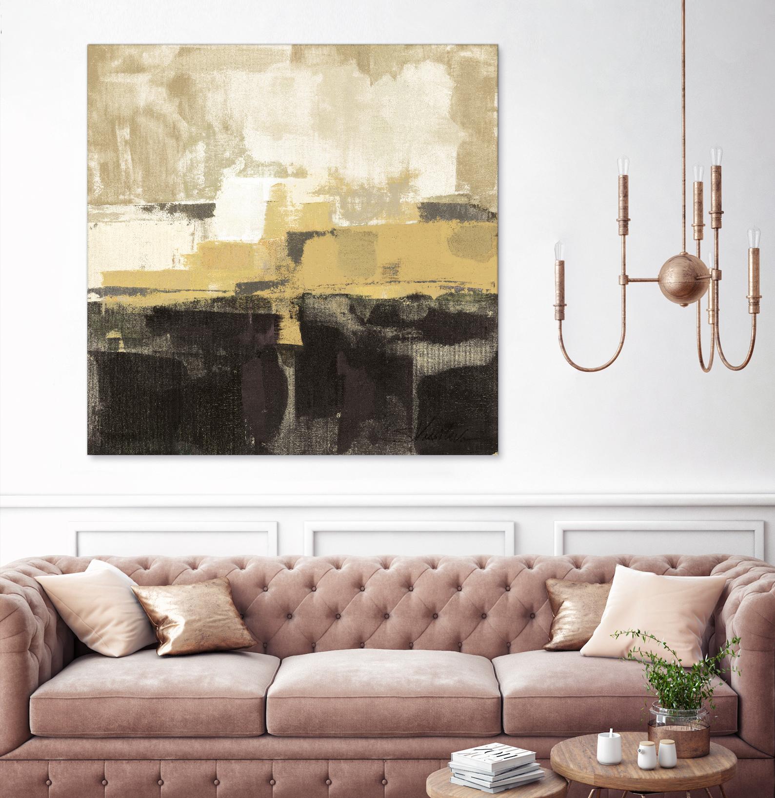 July Road II - Tan by Silvia Vassileva on GIANT ART - white abstract