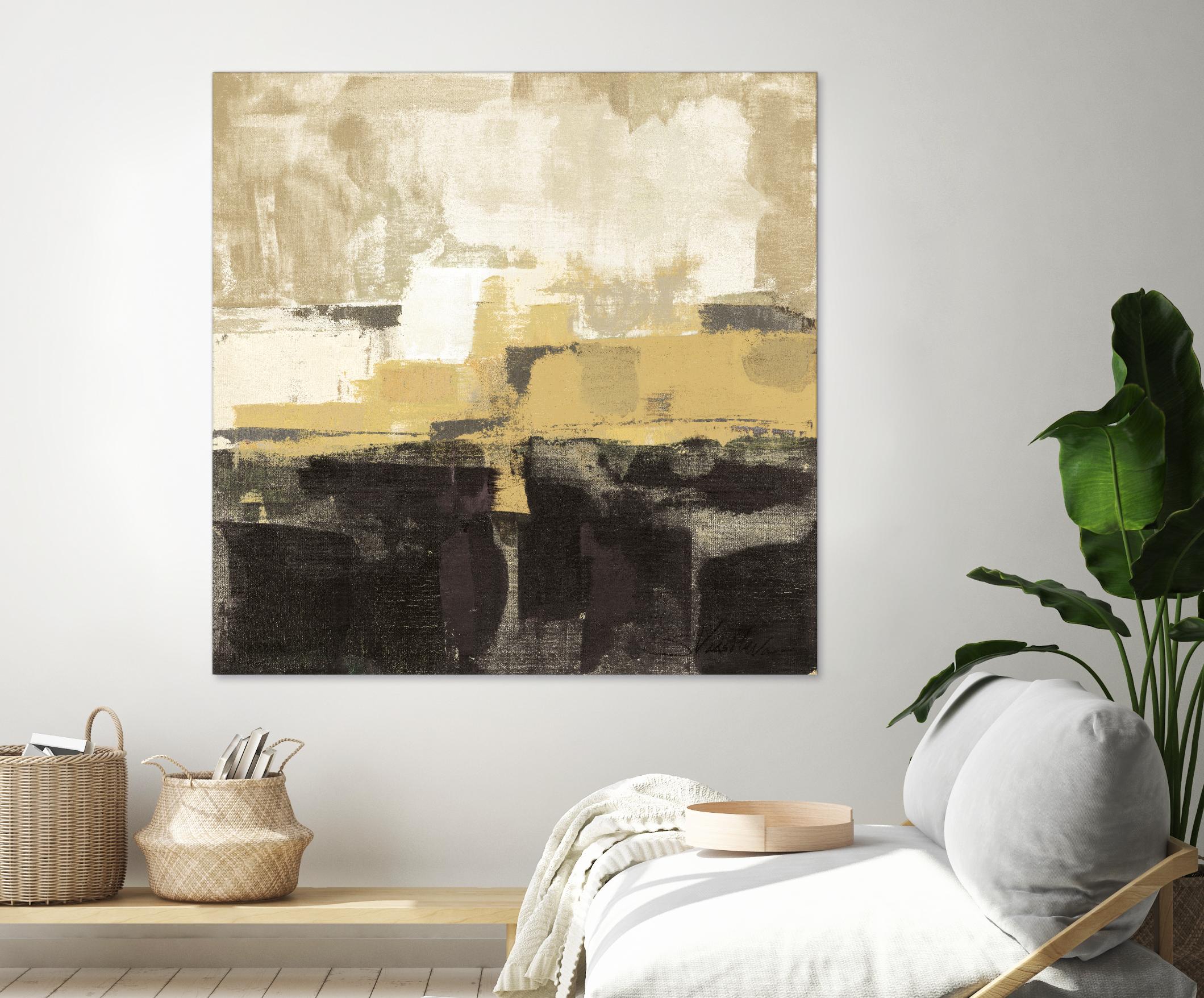 July Road II - Tan by Silvia Vassileva on GIANT ART - white abstract