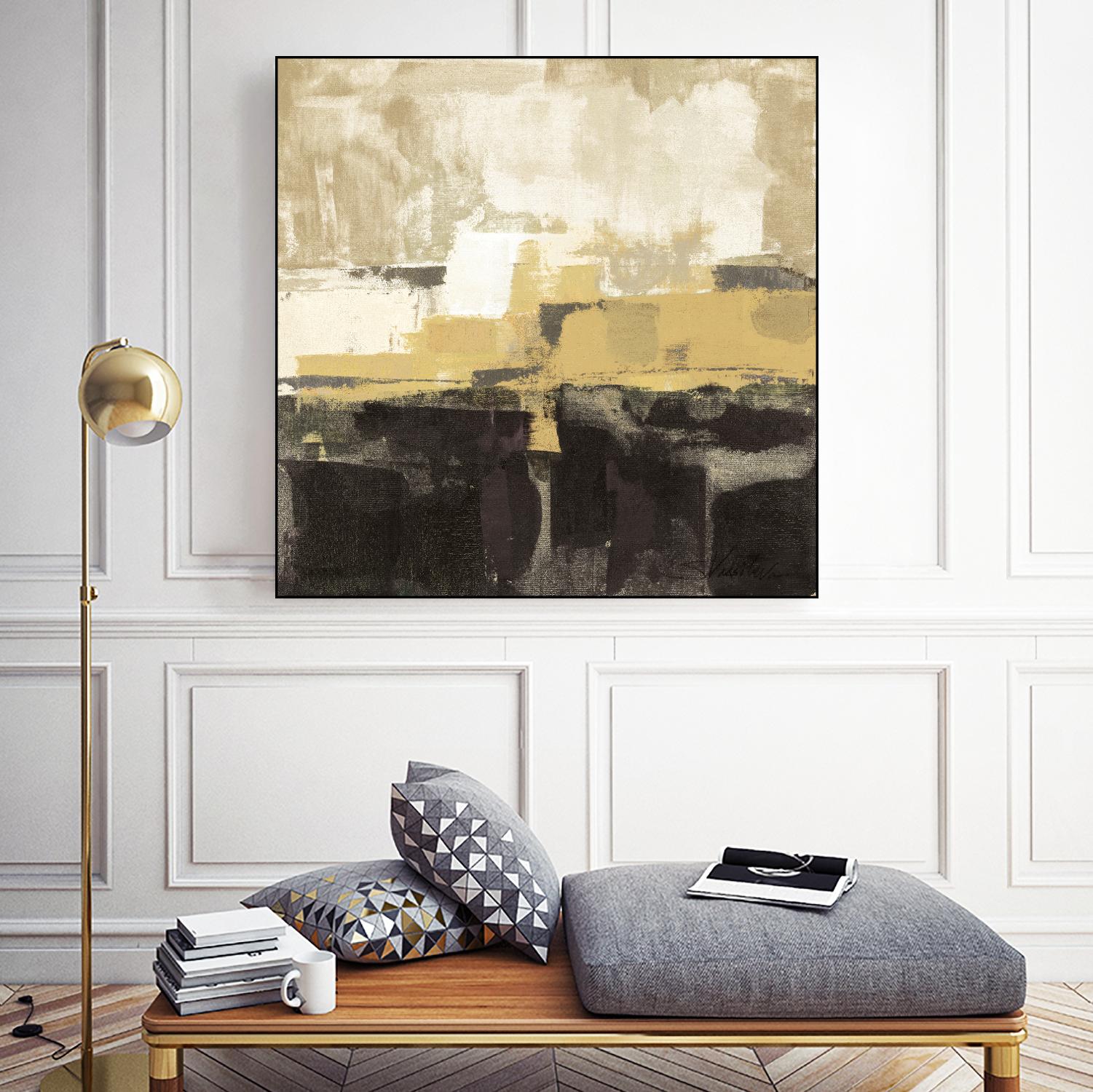 July Road II - Tan by Silvia Vassileva on GIANT ART - white abstract