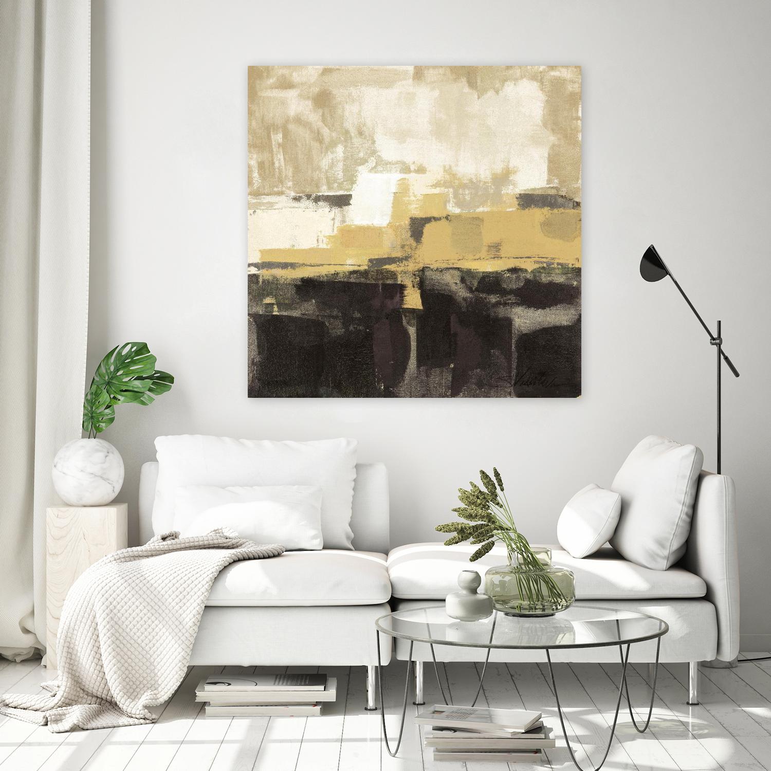 July Road II - Tan by Silvia Vassileva on GIANT ART - white abstract