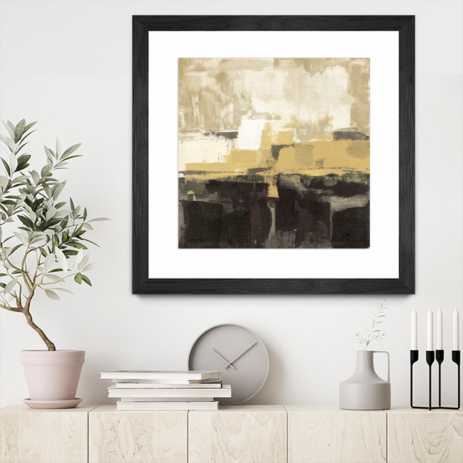 July Road II - Tan by Silvia Vassileva on GIANT ART - white abstract