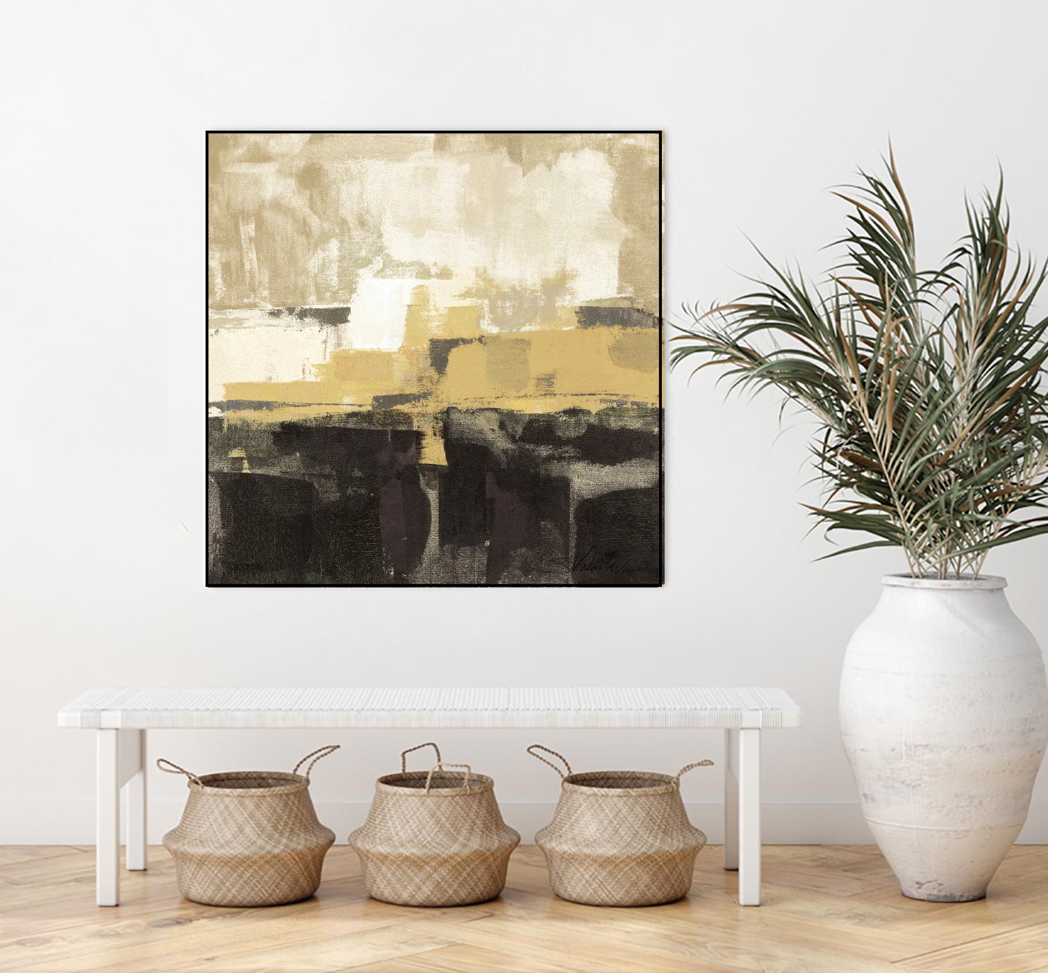 July Road II - Tan by Silvia Vassileva on GIANT ART - white abstract