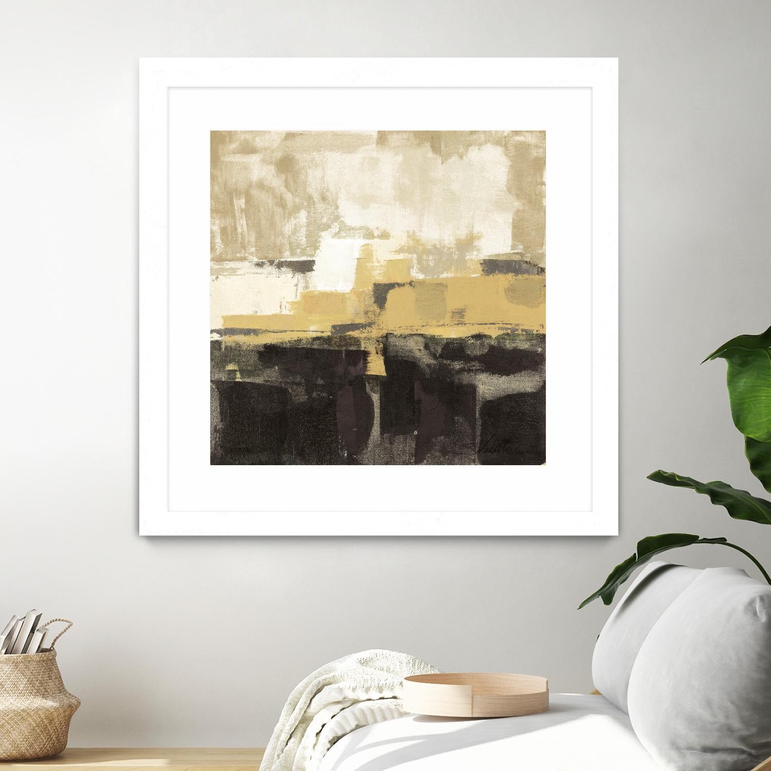 July Road II - Tan by Silvia Vassileva on GIANT ART - white abstract