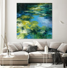Water Lilies II by Julia Purinton on GIANT ART - green garden