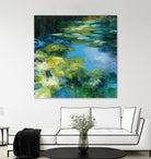 Water Lilies II by Julia Purinton on GIANT ART - green garden