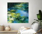 Water Lilies II by Julia Purinton on GIANT ART - green garden