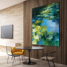Water Lilies II by Julia Purinton on GIANT ART - green garden
