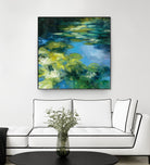 Water Lilies II by Julia Purinton on GIANT ART - green garden