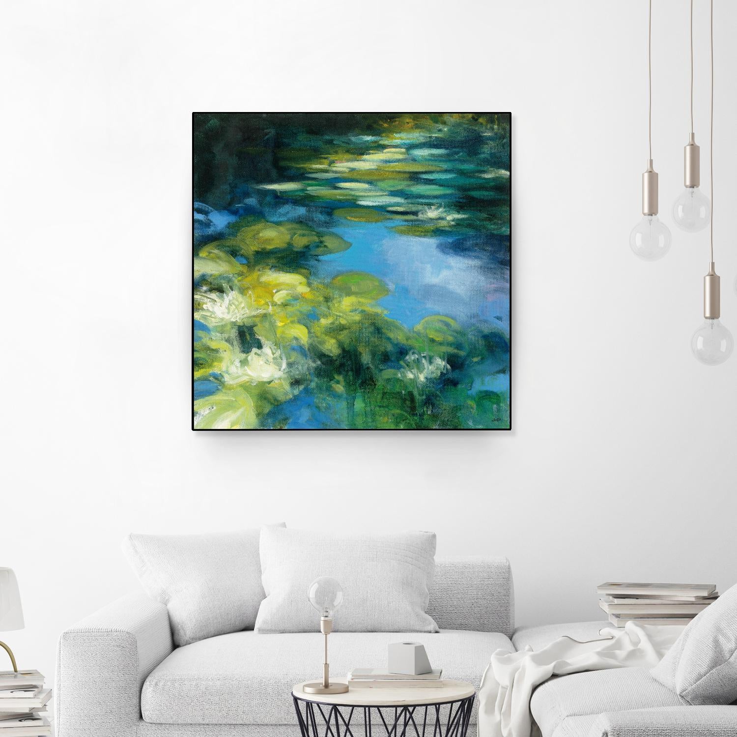 Water Lilies II by Julia Purinton on GIANT ART - green garden