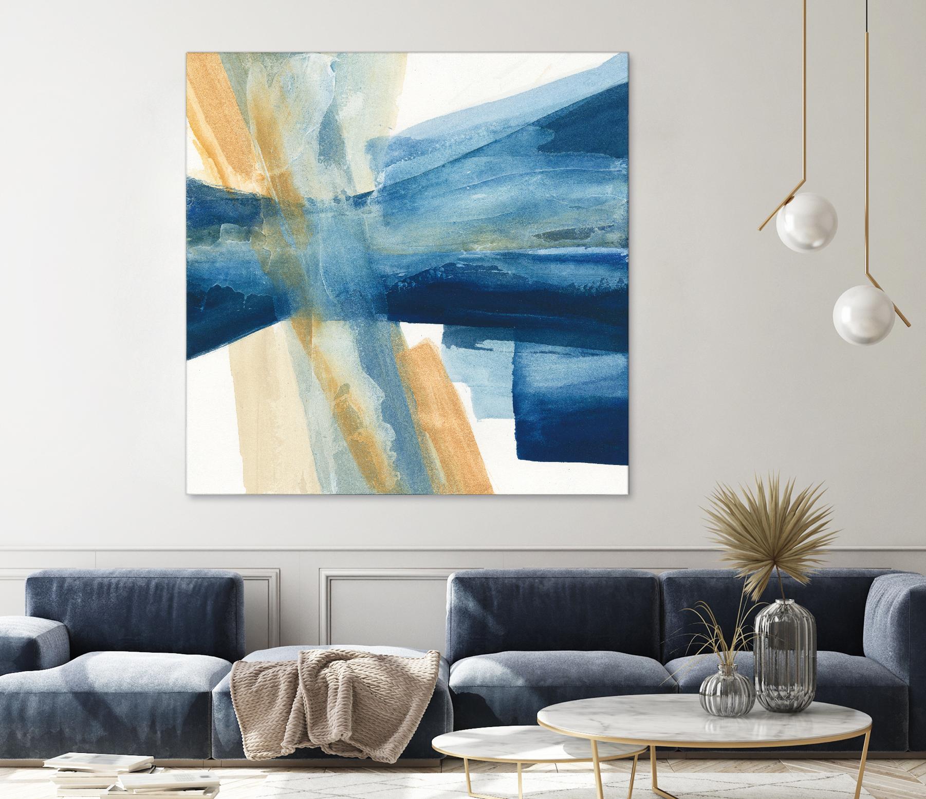 Indigo II by Chris Paschke on GIANT ART - orange abstract