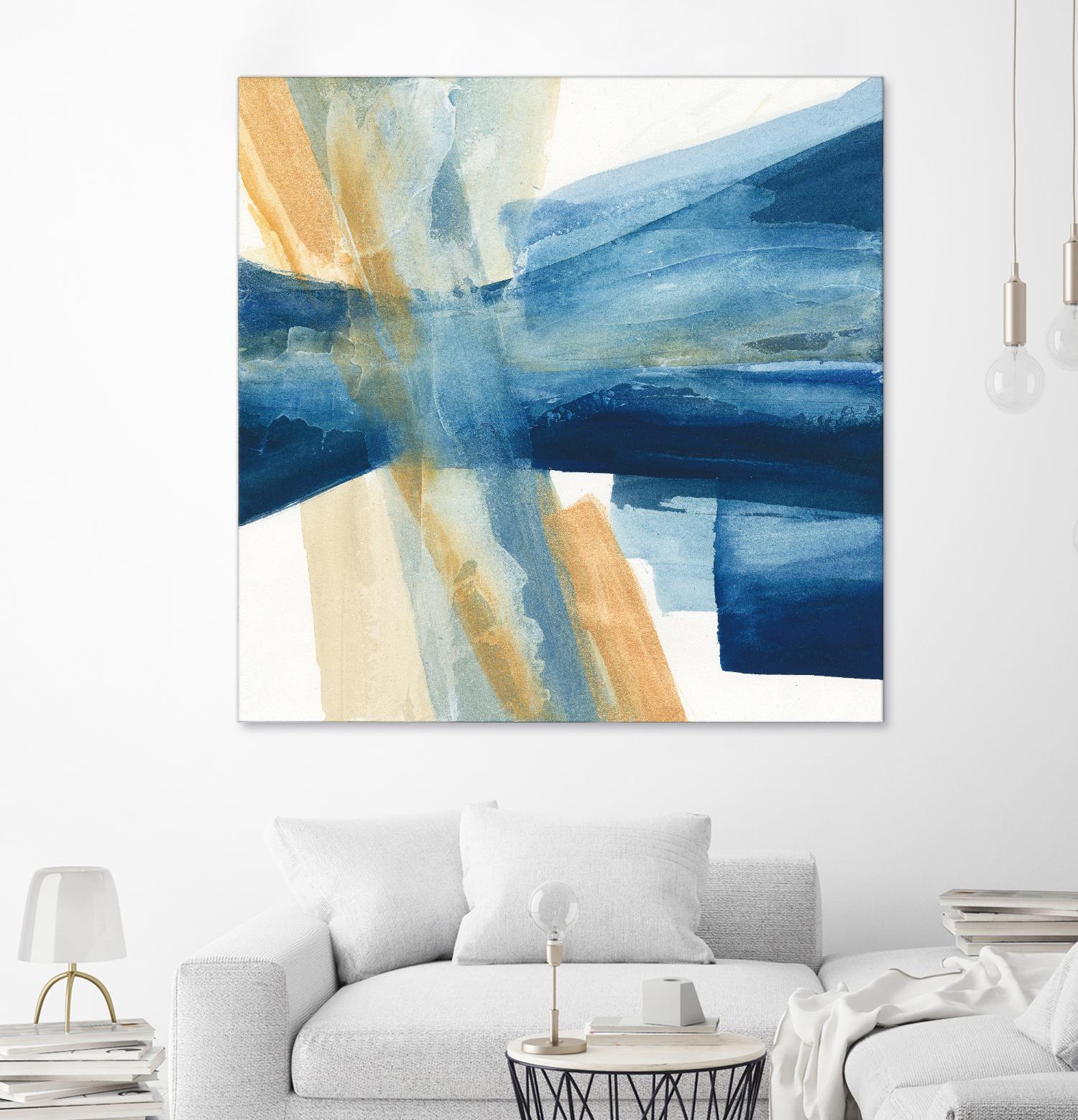 Indigo II by Chris Paschke on GIANT ART - orange abstract