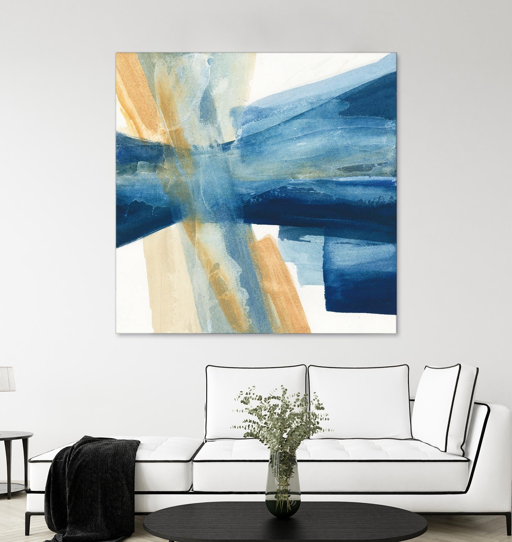 Indigo II by Chris Paschke on GIANT ART - orange abstract