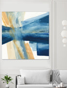 Indigo II by Chris Paschke on GIANT ART - orange abstract