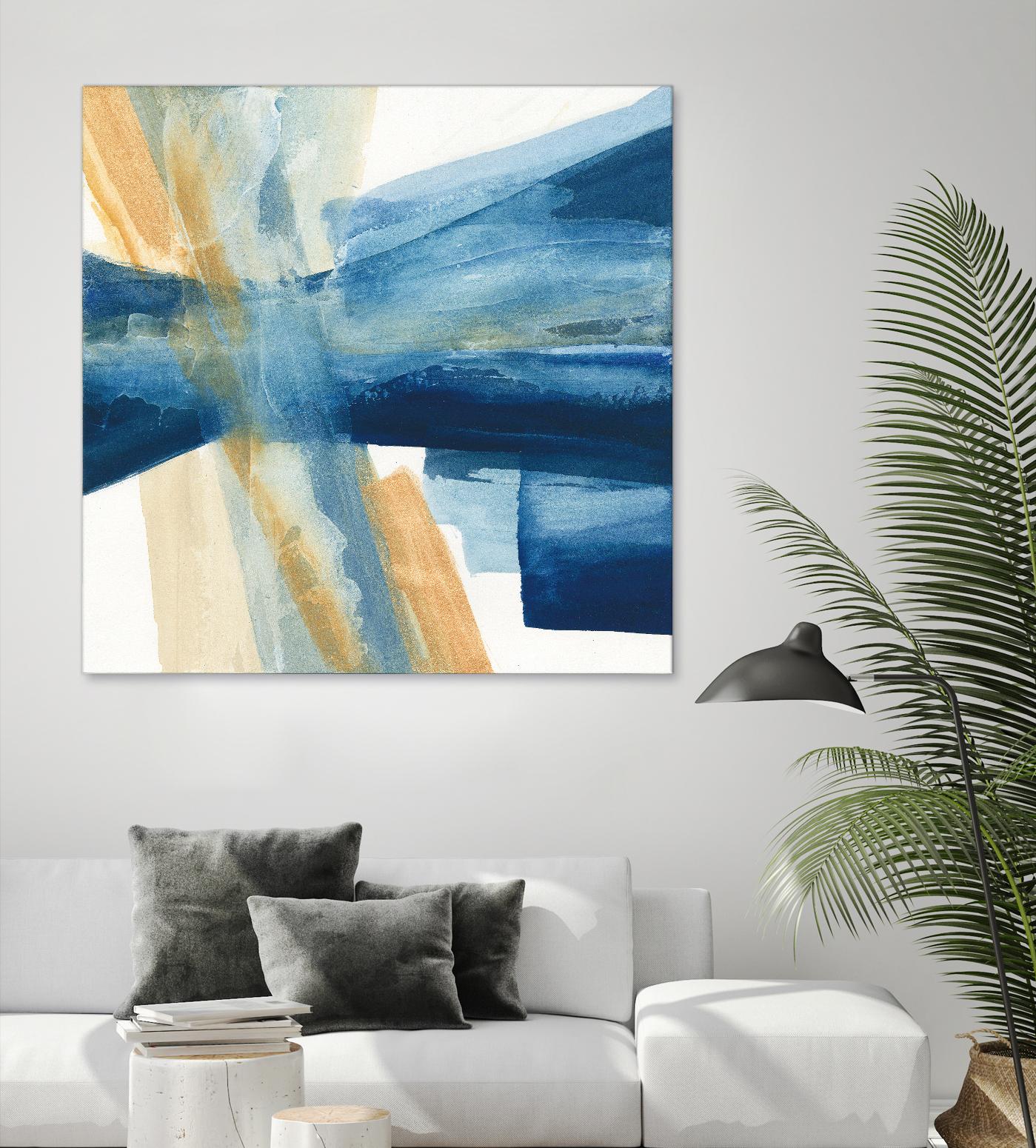 Indigo II by Chris Paschke on GIANT ART - orange abstract