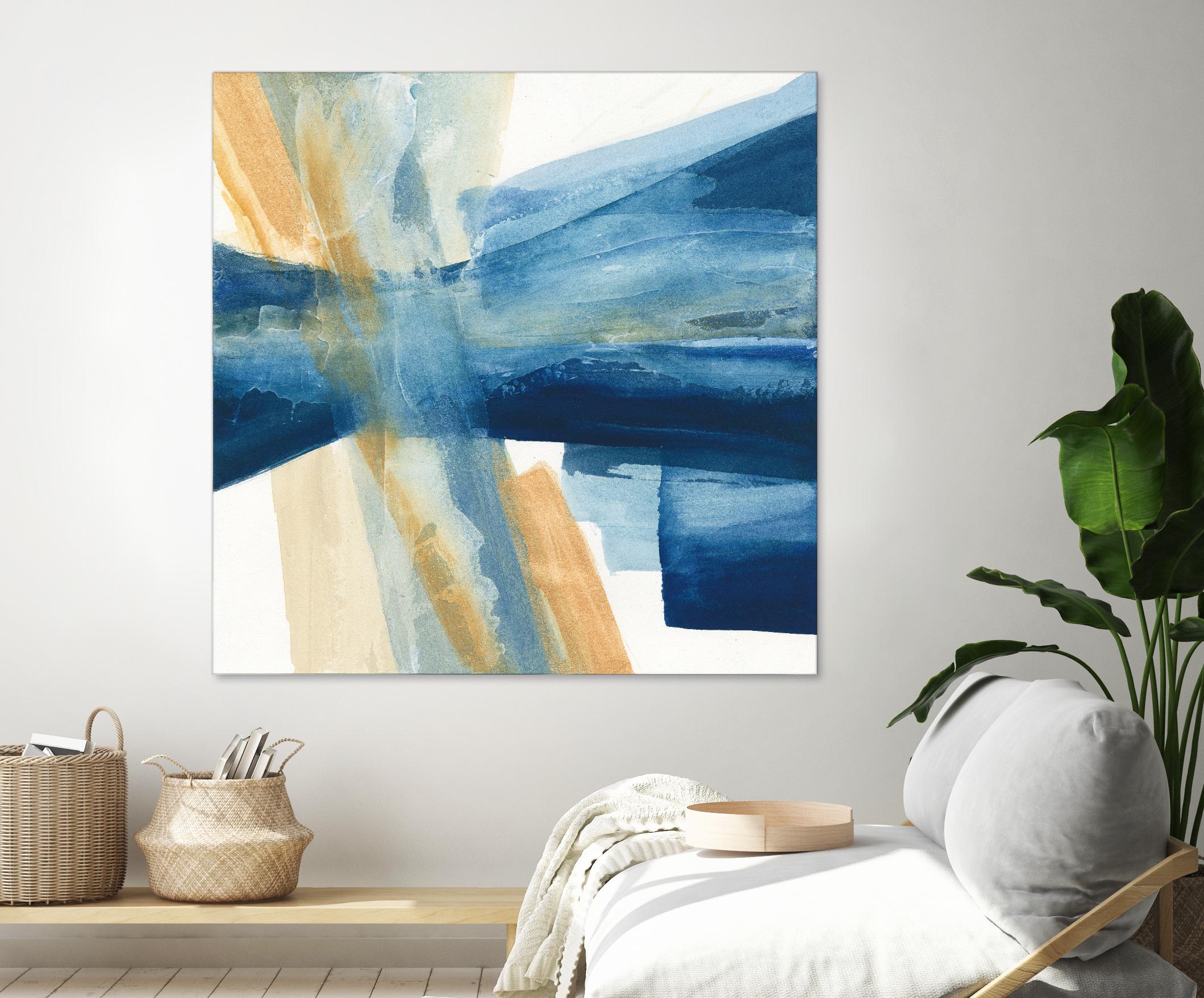 Indigo II by Chris Paschke on GIANT ART - orange abstract